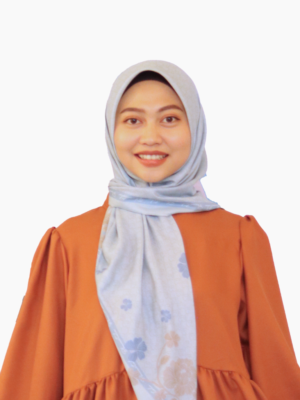 Hijab Pattern Anyelir - Baby Blue