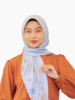 Hijab Pattern Anyelir - Baby Blue