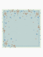 Hijab Pattern Anyelir - Baby Blue