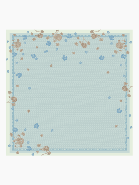 Hijab Pattern Anyelir - Baby Blue