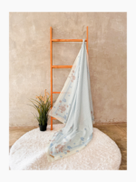 Hijab Pattern Anyelir - Baby Blue