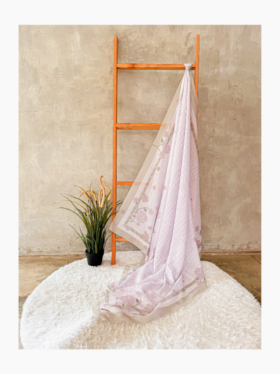 Hijab Pattern Anyelir - Lilac