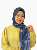 Hijab Pattern Anyelir - Navy