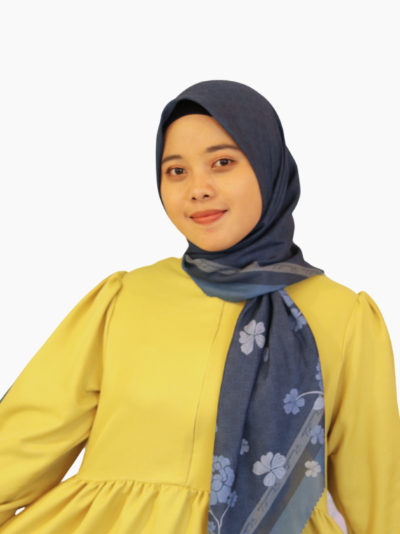 Hijab Pattern Anyelir - Navy