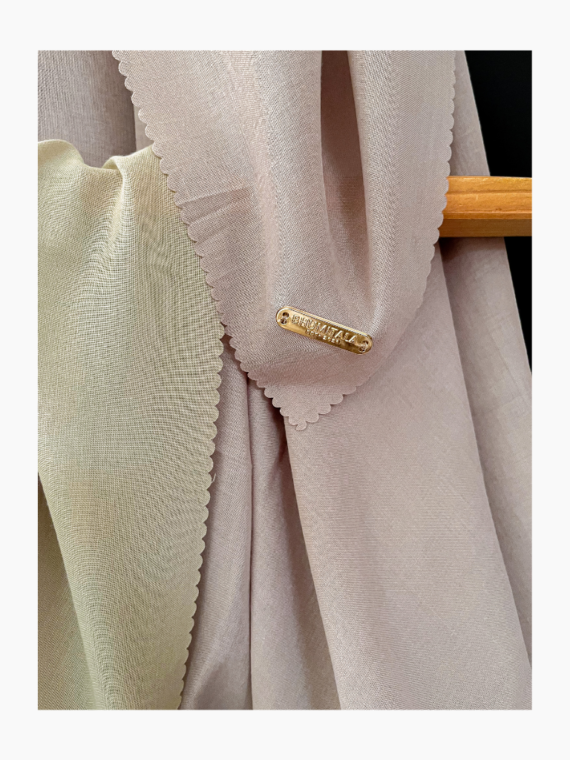 Hijab Polos Dianthus - Abu Silver