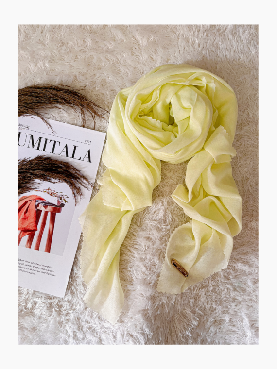 Hijab Polos Dianthus - Gading