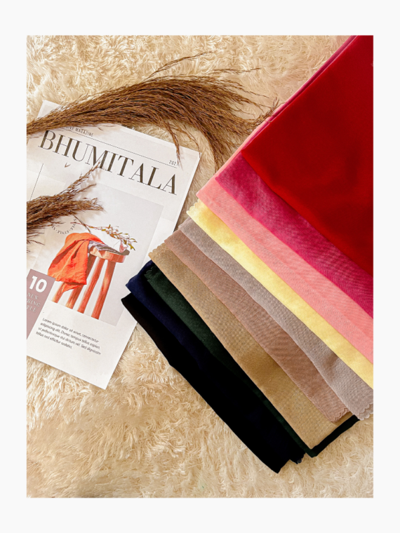 Hijab Polos Dianthus - Gading