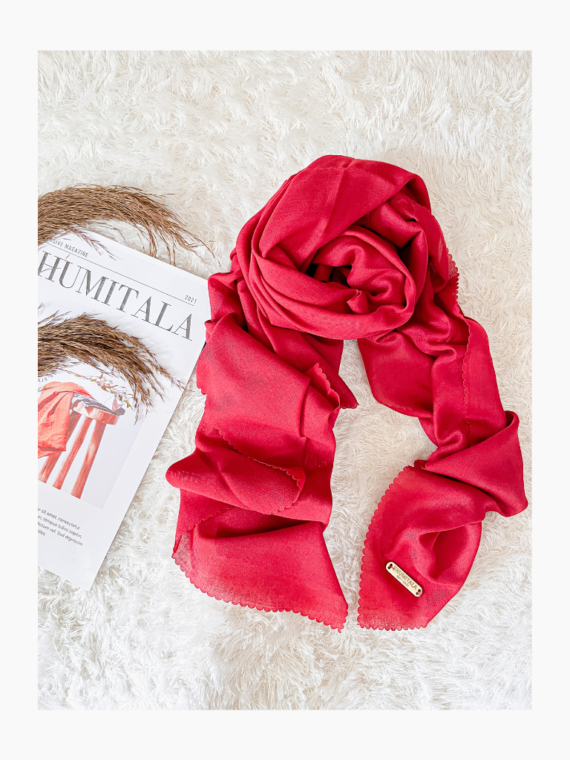 Hijab Polos Dianthus - Maroon