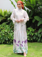Bhumitala - Dress Raya Flower Series - Peach