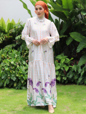 Bhumitala - Dress Raya Flower Series - Peach