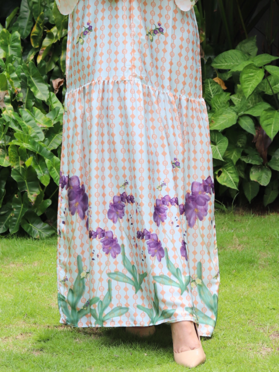 Bhumitala - Dress Raya Flower Series - Peach