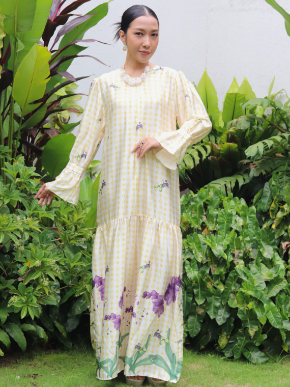 Bhumitala - Dress Raya Flower Series - Yellow