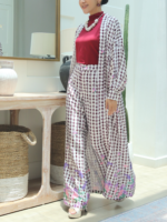 Bhumitala - One Set Outer Moon Orchid Flower Series - Burgundy