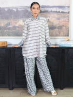 Bhumitala - One Set Shirt & Long Pants Raya Layer Cake Series - Emerald