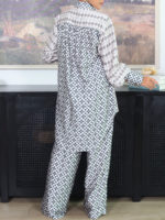 Bhumitala - One Set Shirt & Long Pants Raya Layer Cake Series - Emerald