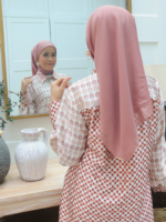 Bhumitala - One Set Shirt & Long Pants Raya Layer Cake Series - Terracota