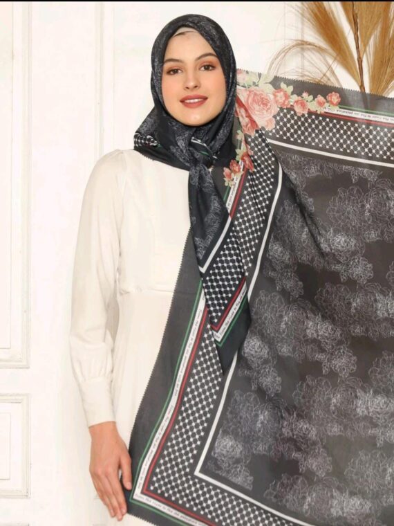 Hijab Stand With Palestine - Segiempat Voal Turkey Stand With Palestine - Bhumitala