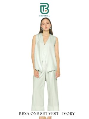 Bhumitala - Bexa Vest Pants - Ivory