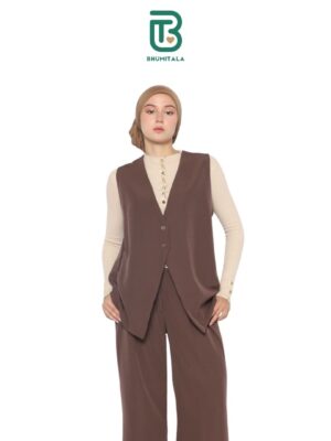 Bhumitala-Bexa One Set Vest -Brown