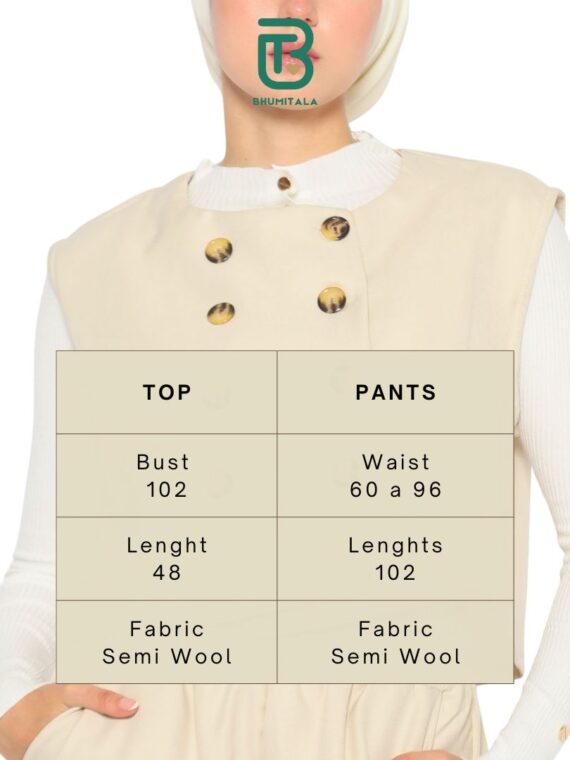 Bhumitala - Allea Set Vest - Ivory