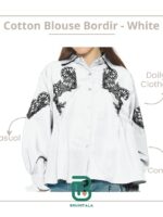 Bhumitala - Cotton Bordir Blouse - White
