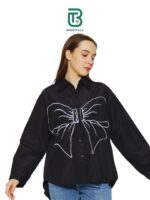 Bhumitala - Ribbon Blouse - Black