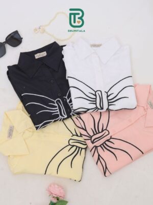 Bhumitala - Ribbon Blouse - Blue