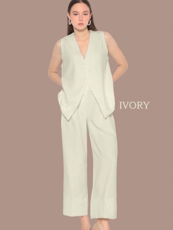 Bhumitala - Bexa Vest Pants - Ivory