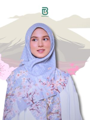Bhumitala - Hijab Printing Fujisan -Grey