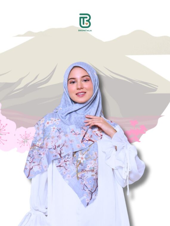 Bhumitala - Hijab Printing Fujisan -Grey