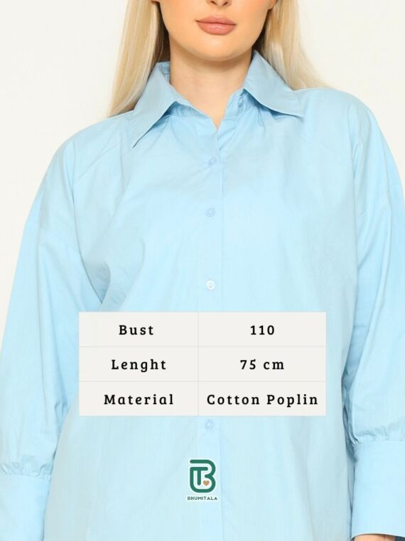 Bhumitala Oversized Cotton Shirt offers - Brown