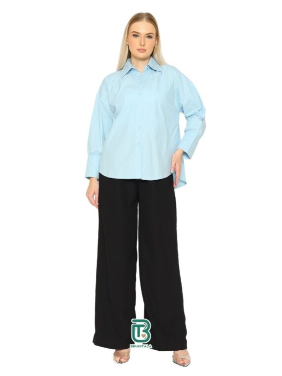 Bhumitala Oversized Cotton Shirt offers - black