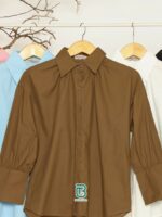 Bhumitala Oversized Cotton Shirt offers - Brown