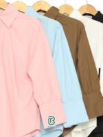Bhumitala Oversized Cotton Shirt offers - Brown