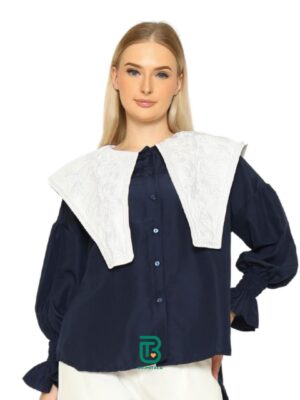 Bhumitala Vintage Blouse - Navy